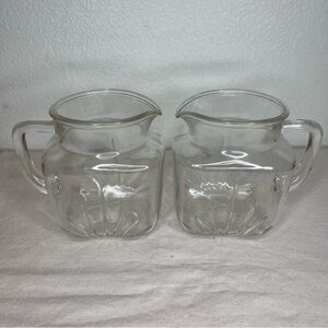 Pitcher Glass Art Deco Vintage 1 Pt 2X
